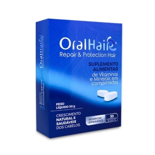 Imagem de Oral Hair Iron 1000mg, caixa com 30 comprimidos