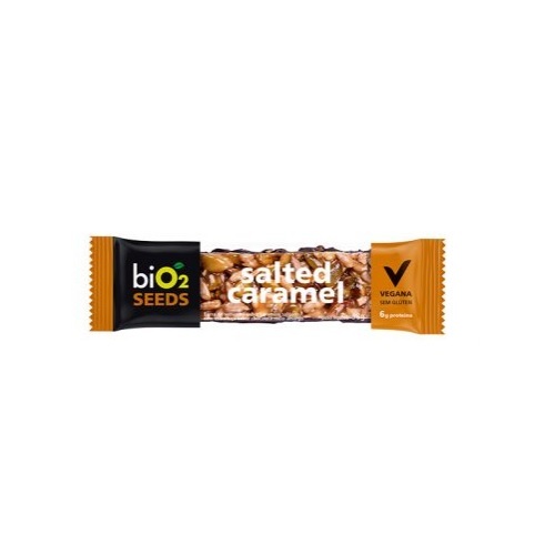 Imagem de Barra de Sementes biO2 Seeds salted caramel, 38g