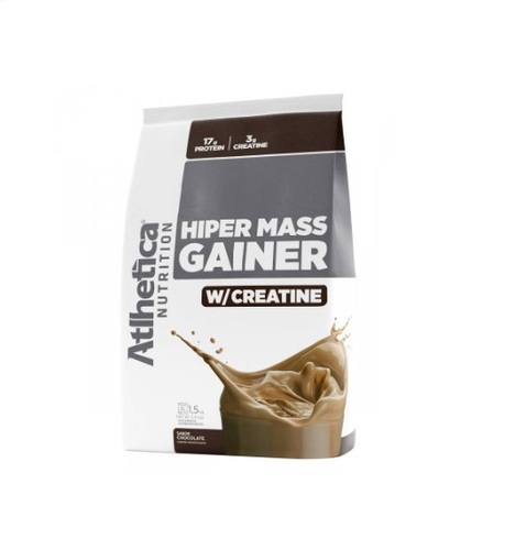 Imagem de Hiper Mass Gainer W/Creatine Atlhetica Nutrition chocolate, sachê com 1,5Kg