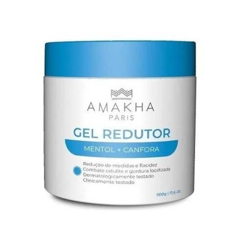 Imagem de Gel Redutor de Medidas Amakha Paris mentol + cânfora com 500g