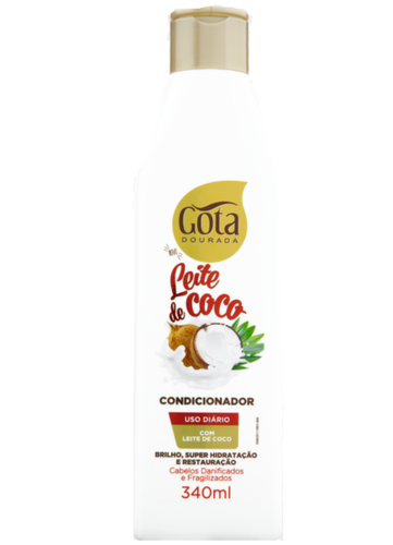 Imagem de Condicionador Gota Dourada Leite de Coco 340mL