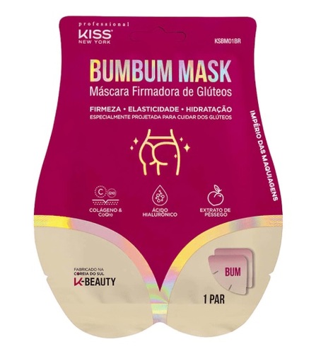 Imagem de Máscara Firmadora de Glúteos Kiss New York Bumbum Mask 1 par