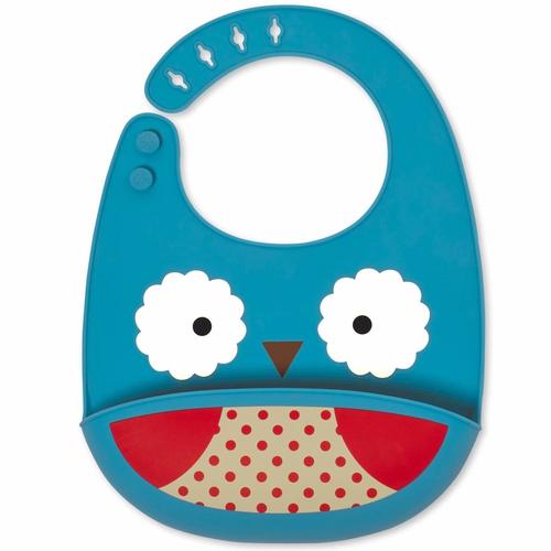 Imagem de Babador Skip Hop Zoo silicone, coruja