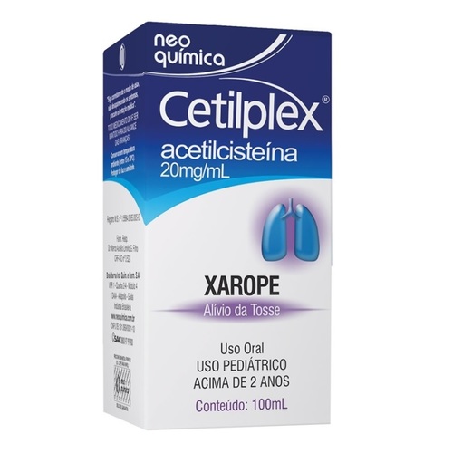 20mg/mL, caixa com 1 frasco com 100mL de xarope