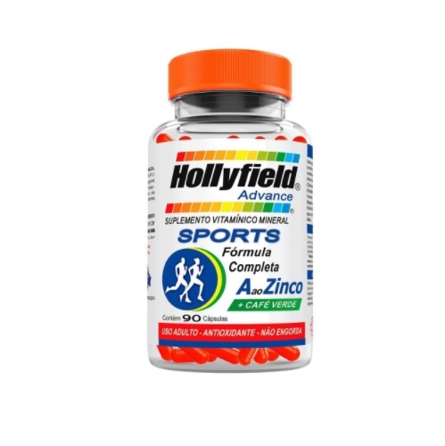 Imagem de A ao Zinco Hollyfield Sports 700mg, frasco com 90 cápsulas