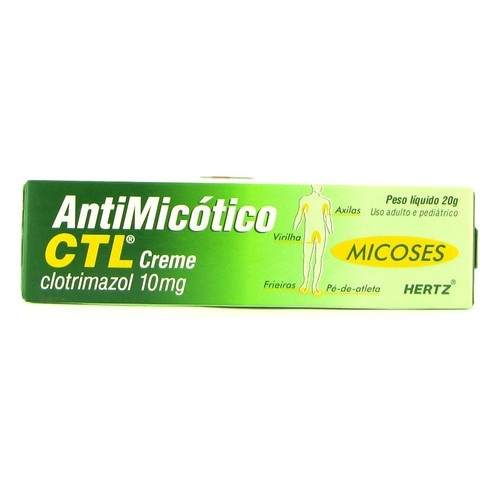 10mg/g, caixa com 1 bisnaga com 20g de creme de uso dermatológico