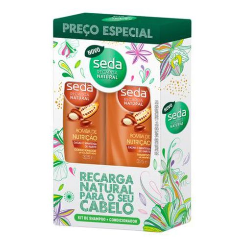 Imagem de Kit Seda Bomba de Nutrição Shampoo, 325mL + Condicionador, 325mL