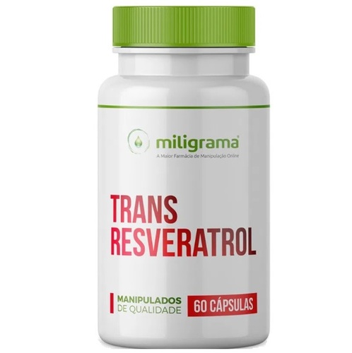 Imagem de Trans Resveratrol Miligrama frasco com 60 cápsulas