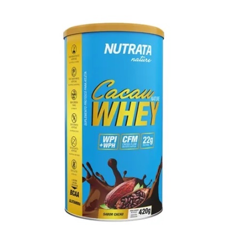 Imagem de Whey 100% Pure Nutrata cacau, 420g