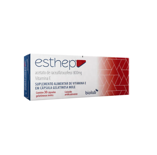 Imagem de Esthep Biolab 800mg, caixa com 30 cápsulas