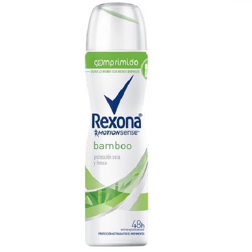 Imagem de Desodorante Antitranspirante Feminino Rexona Bamboo aerossol comprimido, 1 unidade com 85mL