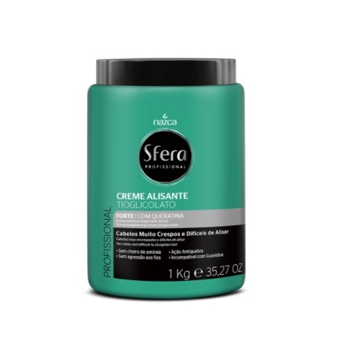 Imagem de Creme Alisante Tioglicolato Sfera Profissional forte com 1Kg