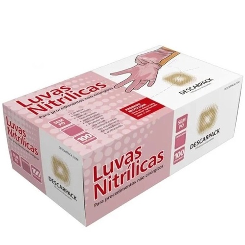 M, sem pó, rosa, caixa com 100 unidades