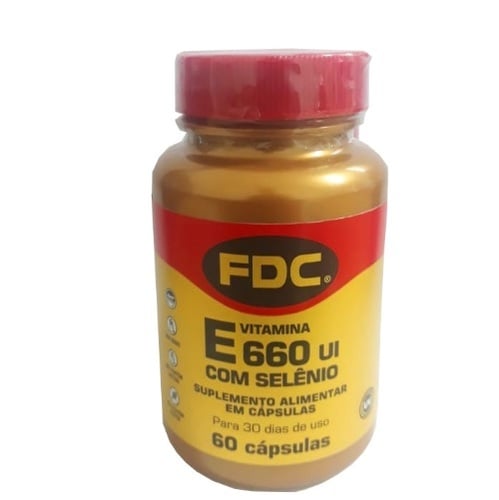 Imagem de Vitamina E com Selênio FDC frasco com 60 cápsulas