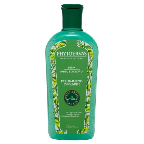 Imagem de Pré-shampoo Esfoliante PhytoErvas Detox Bambu e Clorofila 250mL