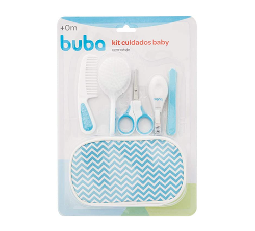 Imagem de Kit de Cuidados Baby Buba 0+ meses, azul com 6 itens