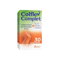 Colágeno Tipo II Colflex Complet Mantecorp 40mg, frasco com 30 comprimidos