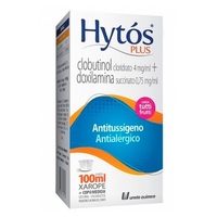 Hytós Plus 4mg/mL + 0,75mg/mL, caixa com 1 frasco com 100mL de xarope + copo medidor