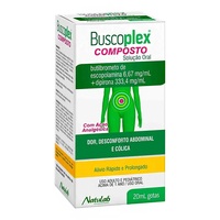 Buscoplex Composto 6,67mg/mL + 333,4mg/mL, caixa com 1 frasco gotejador com 20mL de solução de uso oral