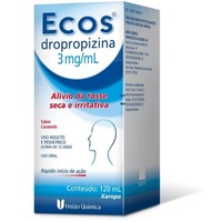 Ecos 3mg/mL, caixa com 1 frasco com 120mL de xarope