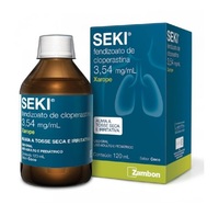 Seki 3,54mg/mL, caixa com 1 frasco com 120mL de xarope + copo medidor