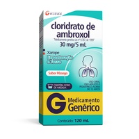 Cloridrato de Ambroxol Laboratório Globo Adulto 6mg/mL, caixa com 1 frasco com 120mL de xarope + copo medidor