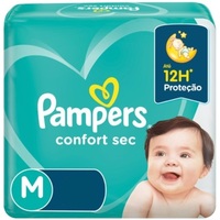 Fralda Pampers Confort Sec M, pacote com 44 unidades