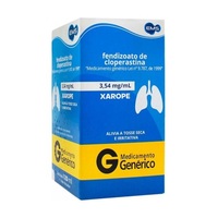 Fendizoato de Cloperastina EMS 3,54mg/mL, caixa com 1 frasco com 120mL de xarope + copo