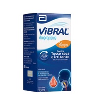 Vibral 30mg/mL, caixa contendo 1 frasco gotejador com 10mL de solução de uso oral