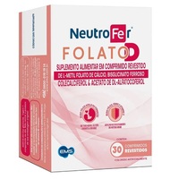 Neutrofer Folato D caixa com 30 comprimidos revestidos